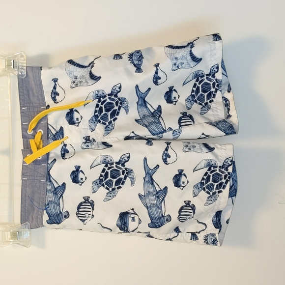 Janie & Jack Boy's Size 4 Lined Marine Life Swim Trunks - Picture 10 of 13